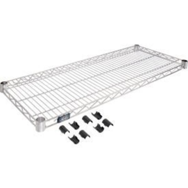 Global Equipment Nexel    Stainless Steel Wire Shelf 36 x 18 with Clips 189424B